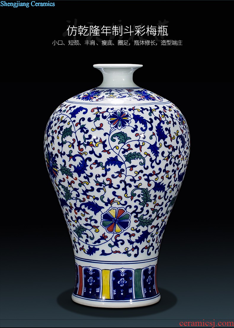 Jingdezhen ceramics famous hand-painted vases furnishing articles furnishing articles sabingga sukdun dergici jimbi Chinese style porch ark sitting room adornment