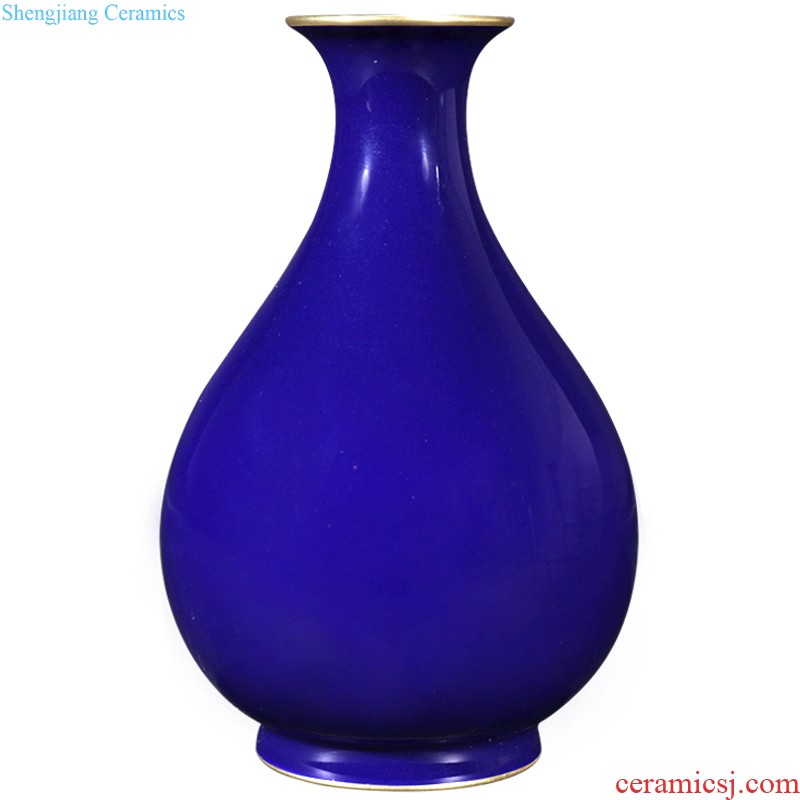 Jingdezhen ceramics imitation qing qianlong fuels the longfeng play pearl mei bottle of dry flower vase home sitting room adornment is placed