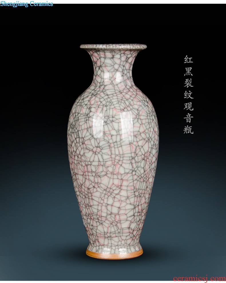 Jingdezhen porcelain vase furnishing articles on Chinese famous master hand-painted pot-bellied cans xi lintel tip home sitting room adornment