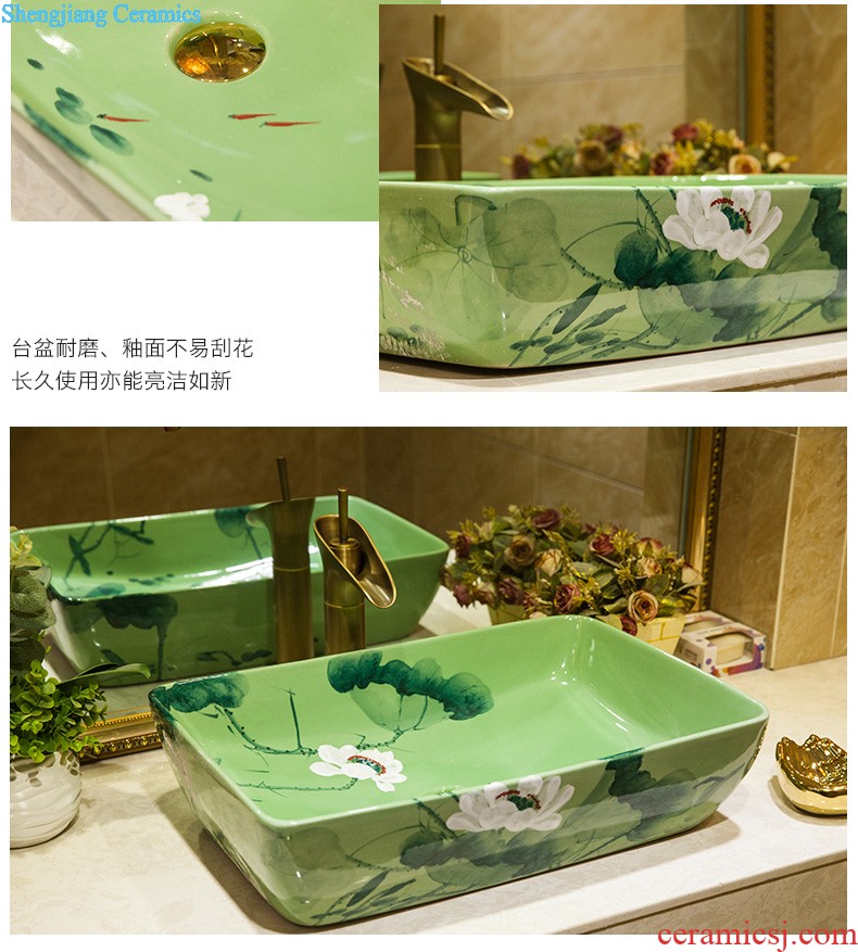 Koh larn qi ceramic wash mop pool large Mop pool slot diamond mop Drag the trumpet to mop sink basin of the balcony