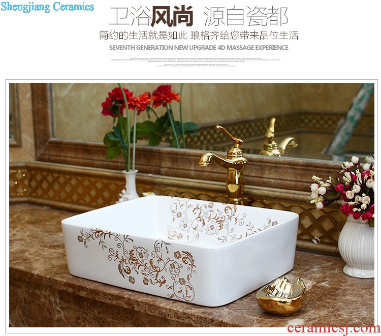 The package mail on bonsai, ceramic lavabo that defend bath lavatory basin art basin waist drum gardenia bloom