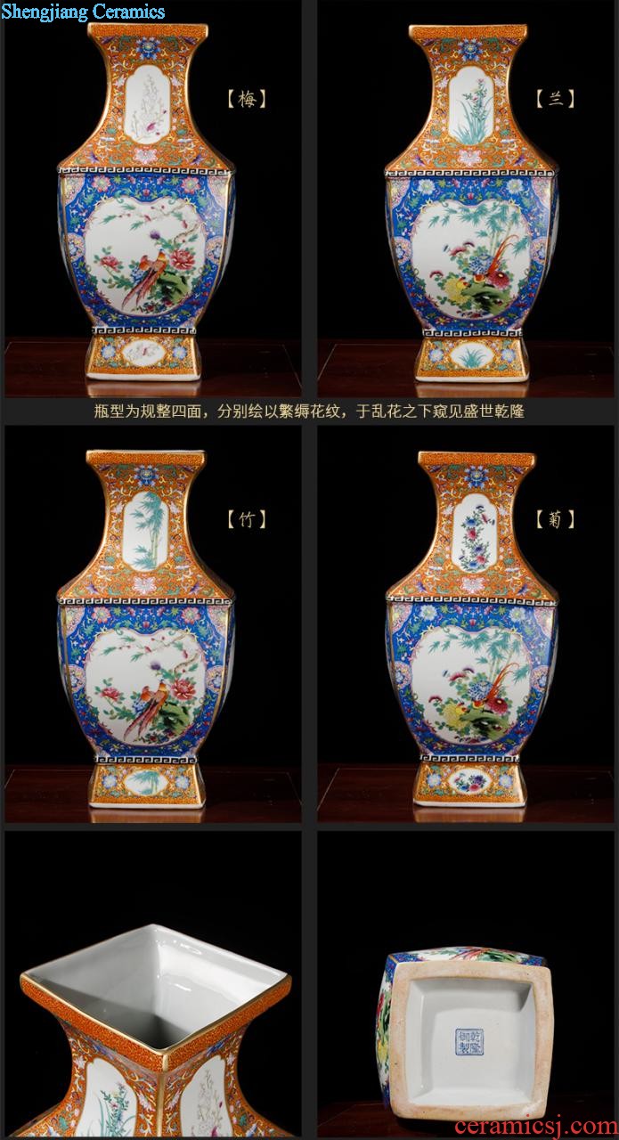 Blue and white porcelain of jingdezhen ceramics famous hand-painted vases, vibrant home sitting room adornment is placed gifts