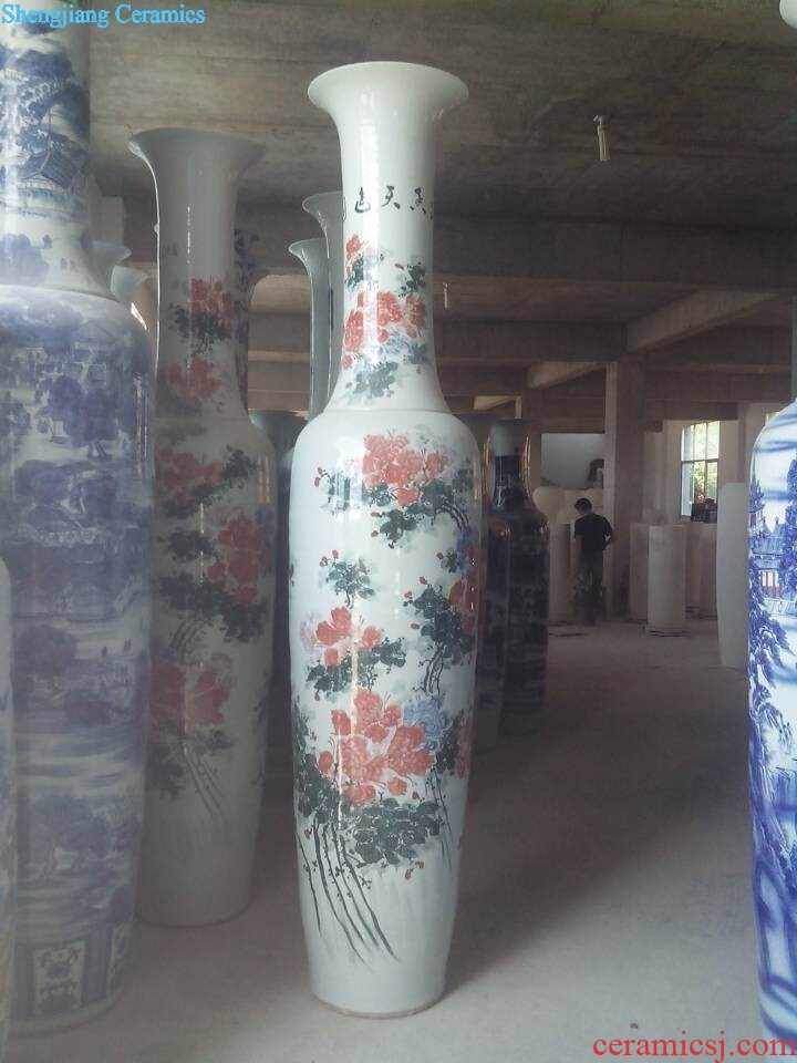 Of 380 hand-painted porcelain jingdezhen ceramics amusement of large vases, club villa housewarming hotel opening