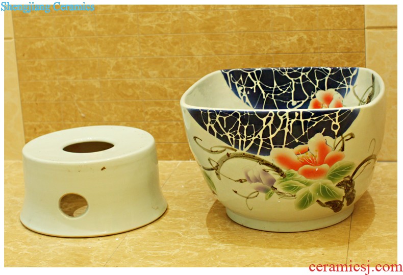 Koh larn, qi increase of jingdezhen ceramic toilet lavabo that defend bath lavatory art basin gold flipping