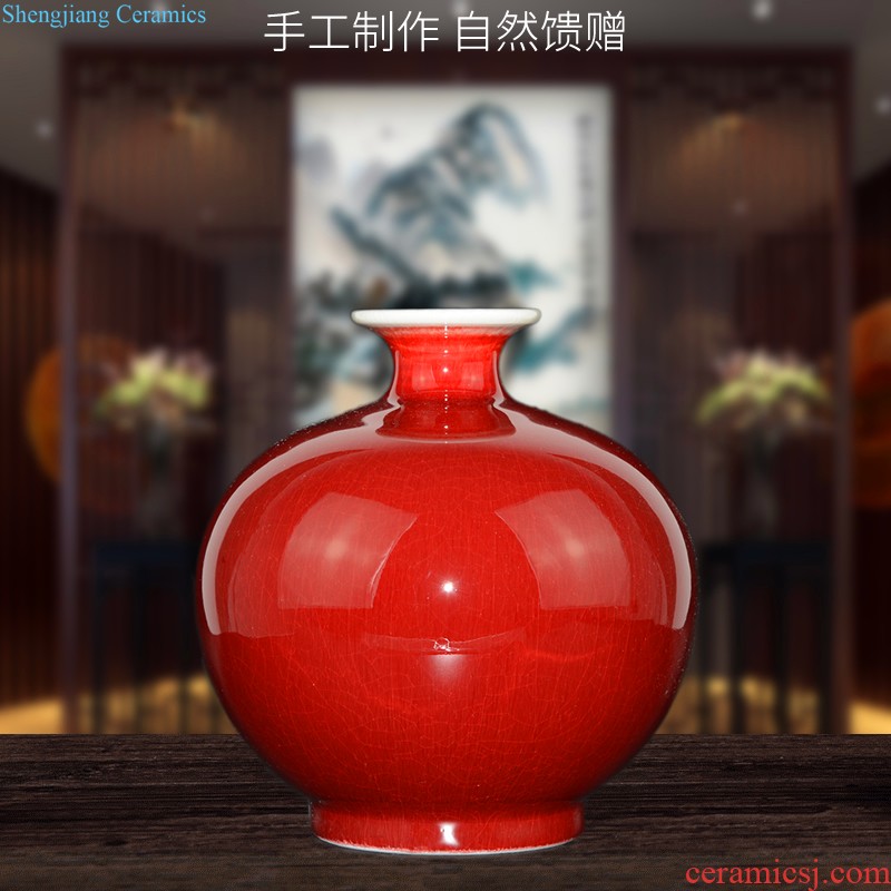 Cixin qiu - yun jingdezhen ceramics celebrity hand-painted powder enamel vase boutique sitting room home rich ancient frame adornment furnishing articles