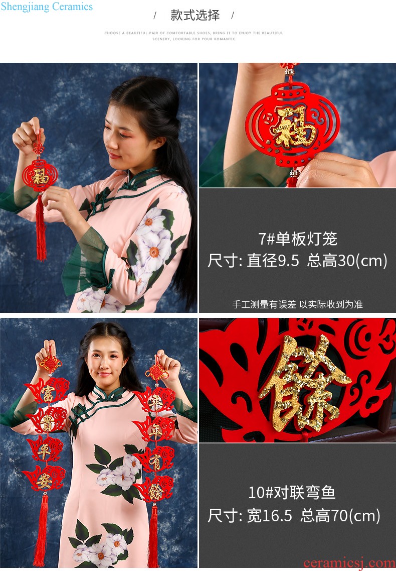 Chinese knot pendant large festival happy character everyone the sitting room porch decorate bridal chamber housewarming peace "small tassel