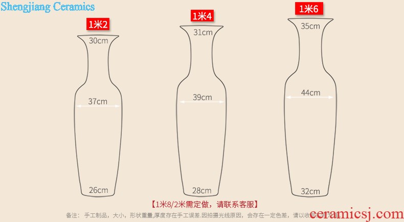 Jingdezhen ceramic masters hand draw large vases, furnishing articles now rising household decoration for the opening of blue and white porcelain gifts