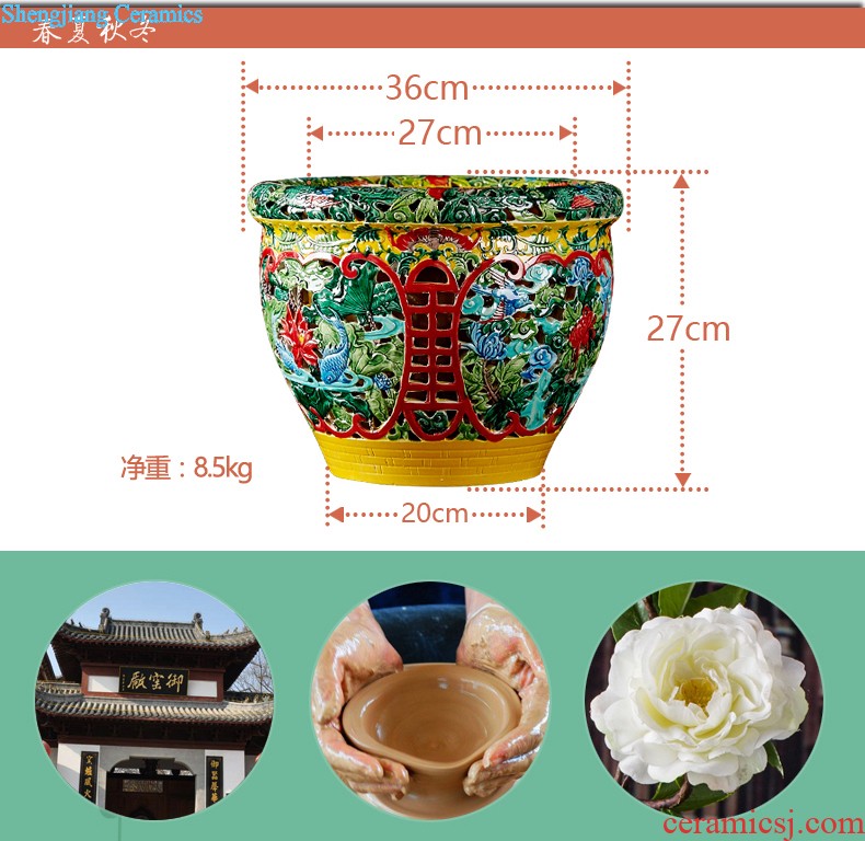 Imitation of qianlong archaize manual powder green ears vase home furnishing articles sitting room adornment jingdezhen ceramics arts and crafts