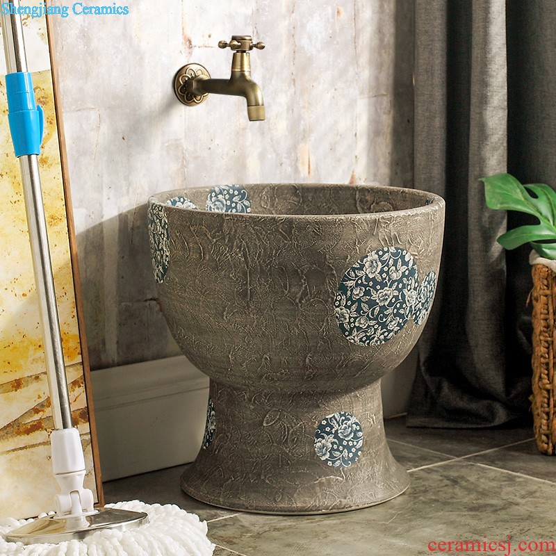 Chinese art of jingdezhen ceramic mop pool mop pool terrace home one-piece drag mop pool large pool