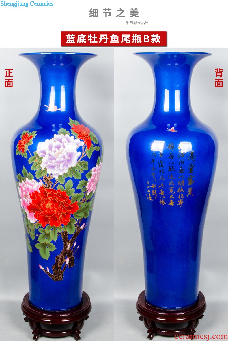 Archaize floor big e211 jingdezhen ceramics vase guest-greeting pine home sitting room adornment hotel furnishing articles