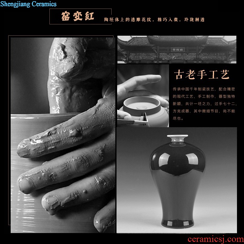 Jingdezhen ceramics Designer to add brush pot The study of creative home office furnishing articles restoring ancient ways