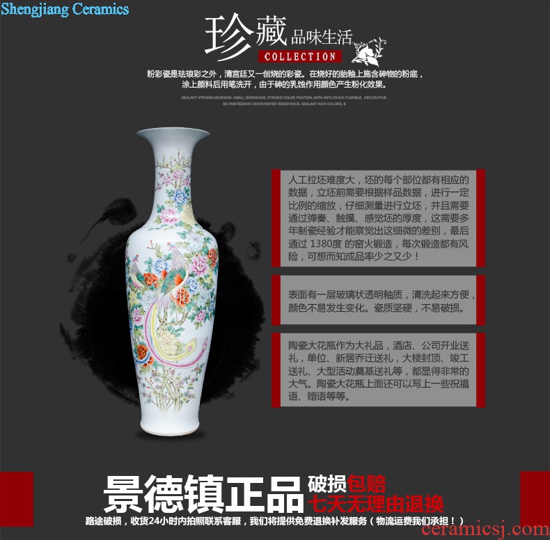 Z047 archaize of jingdezhen ceramics kiln crack vase household decoration decoration decoration large living room