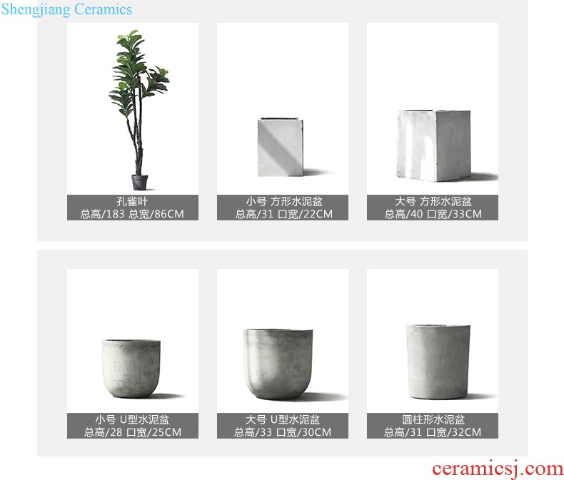 Mr Han mei Contracted and pure white flower vases, ceramic Chinese wind simulation set decoration flower receptacle