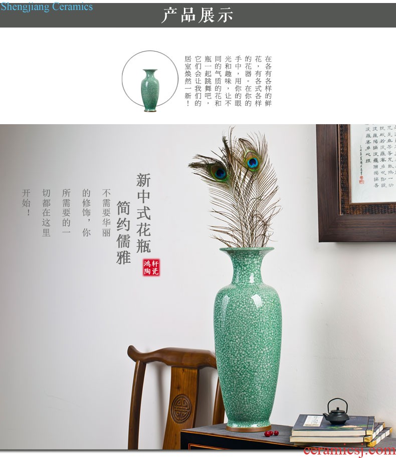 Jingdezhen ceramic vases, flower vase furnishing articles sitting room hand-painted blue and white porcelain vases, small pure and fresh and hydroponic flower porcelain