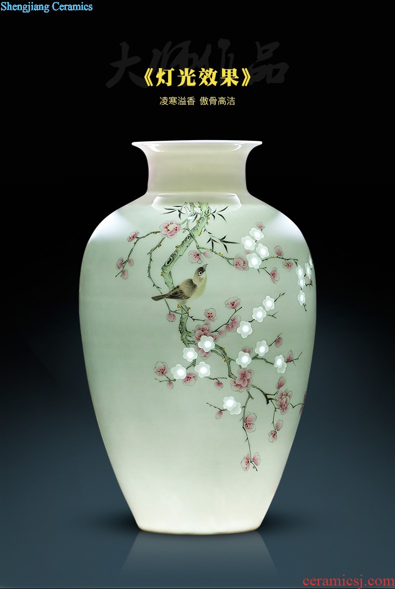 HC - 082 jingdezhen ceramics hand-painted peony of large vases, modern home sitting room decoration that occupy the home furnishing articles