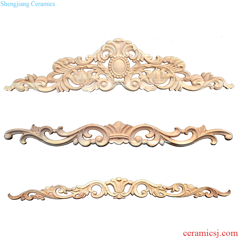 European wood vertical solid wood applique flowers applique background wall cupboard door piece of furniture decorate heart bedside table solid wood door