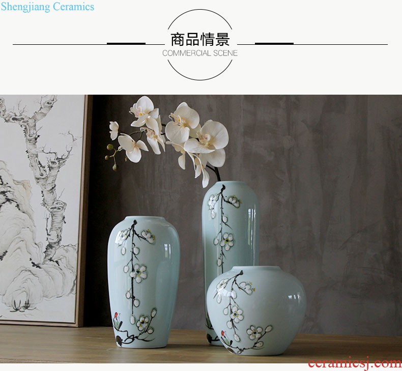 The wind restoring ancient ways beauty picturesque ceramic vases, ceramic furnishing articles Household act the role ofing is tasted furnishing articles ceramic vases, soft adornment