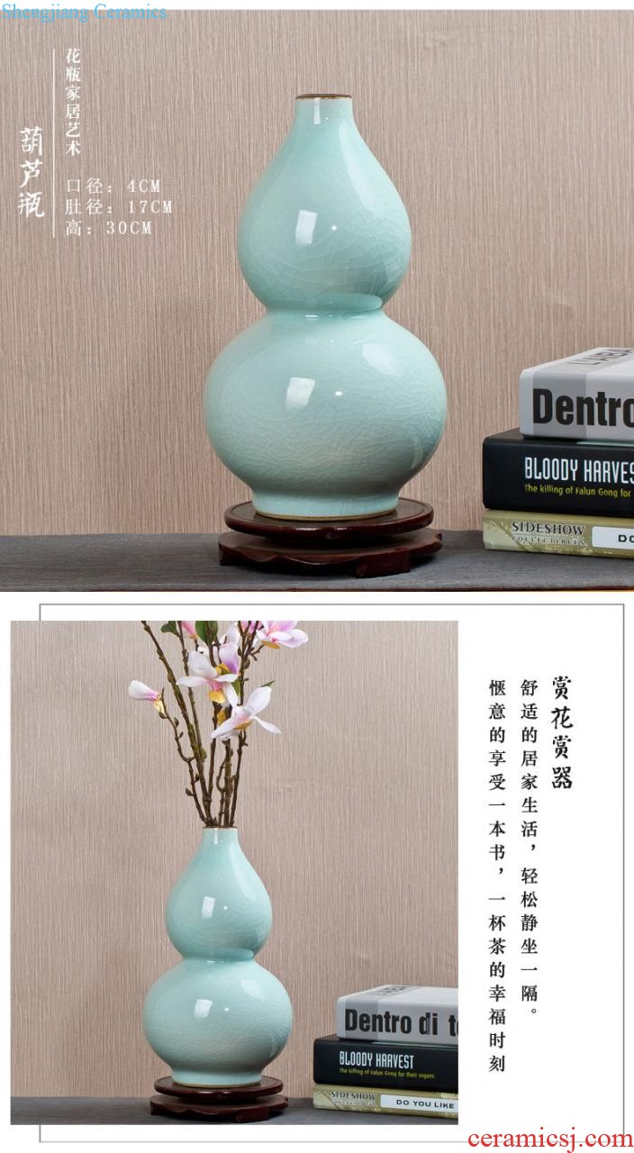 Jingdezhen ceramics of large vase furnishing articles large European colored enamel porcelain household adornment of contemporary sitting room