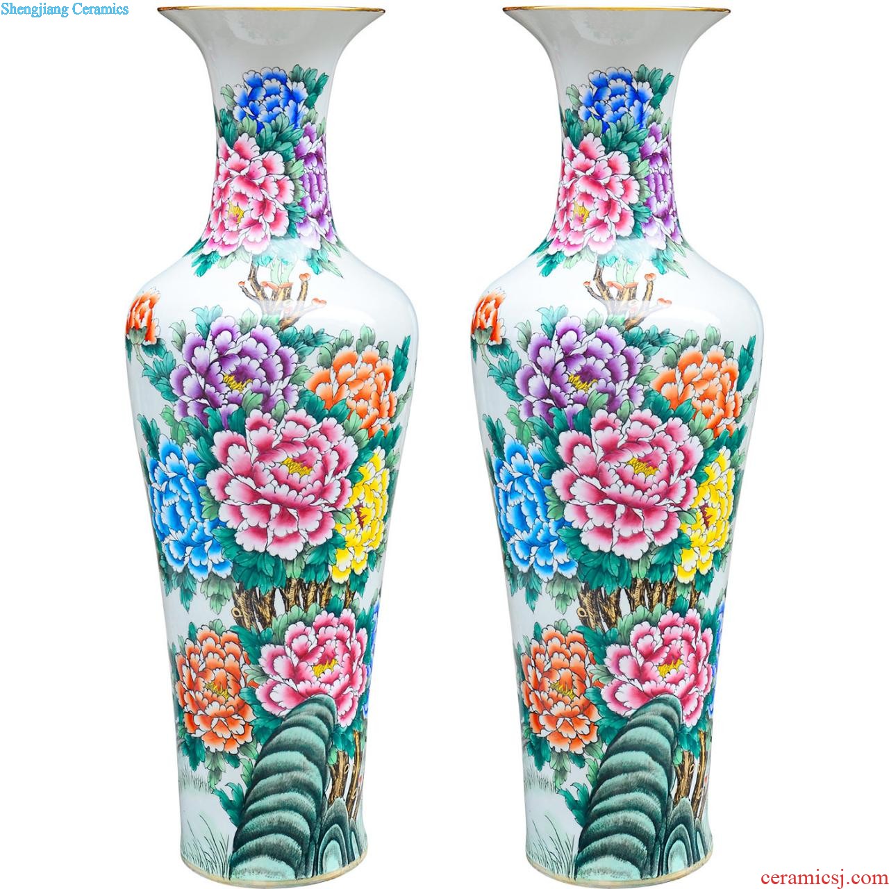 Sf25 jingdezhen ceramics of large vases, flower arrangement of modern Chinese style household sitting room adornment handicraft furnishing articles