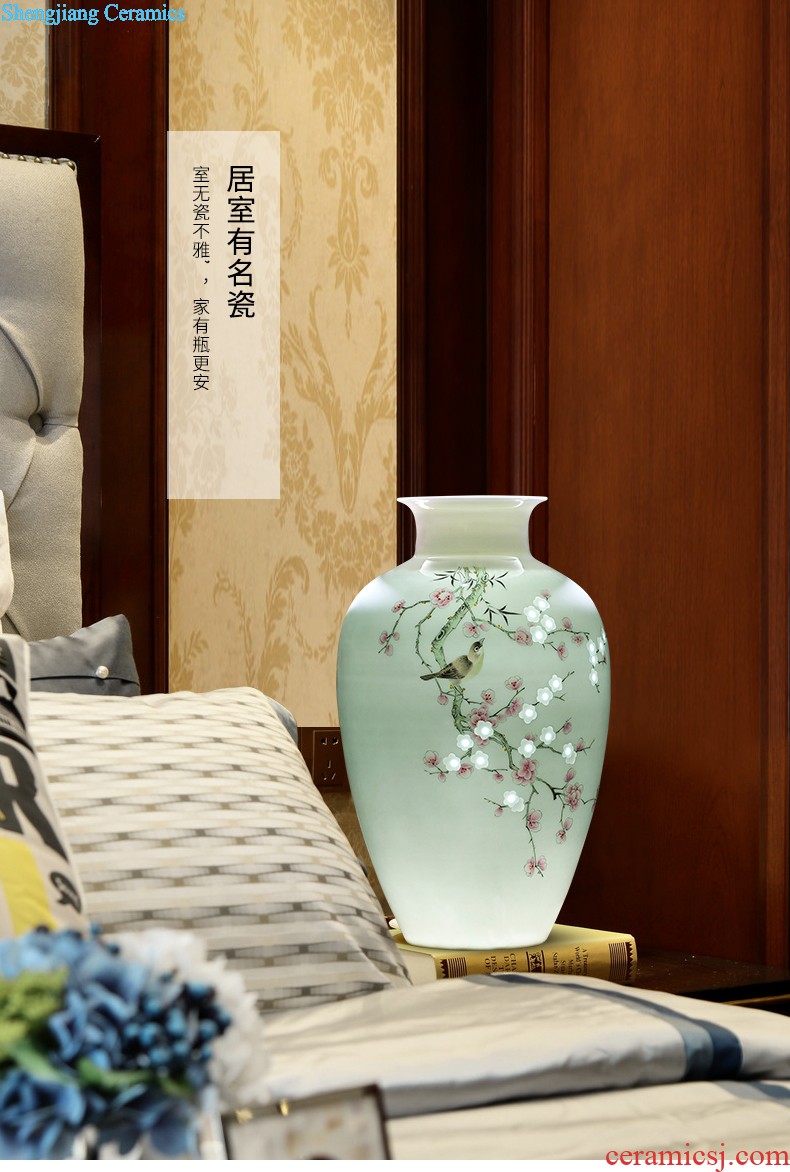 HC - 082 jingdezhen ceramics hand-painted peony of large vases, modern home sitting room decoration that occupy the home furnishing articles