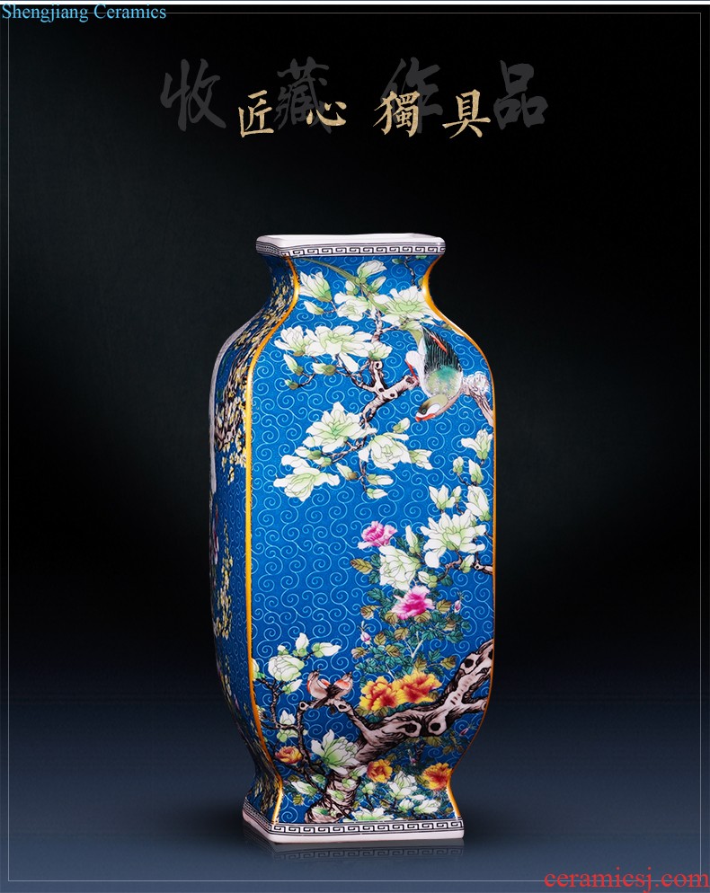 Jingdezhen ceramics general antique blue and white porcelain jar ceramic furnishing articles large storage tank Chinese style household ornaments