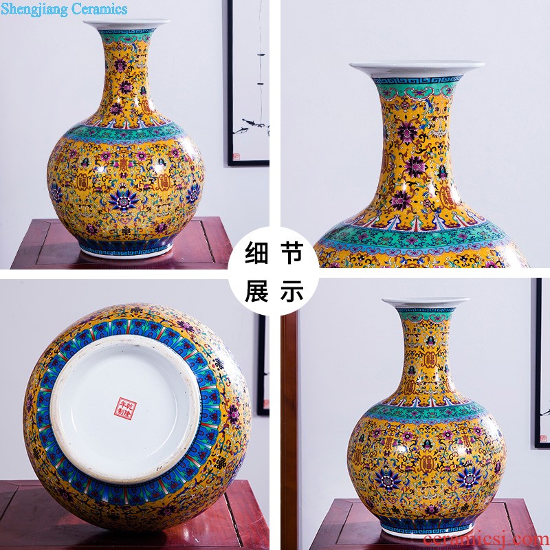 Archaize of jingdezhen ceramics kiln vases, flower arrangement of Chinese style white home sitting room ark adornment furnishing articles d7