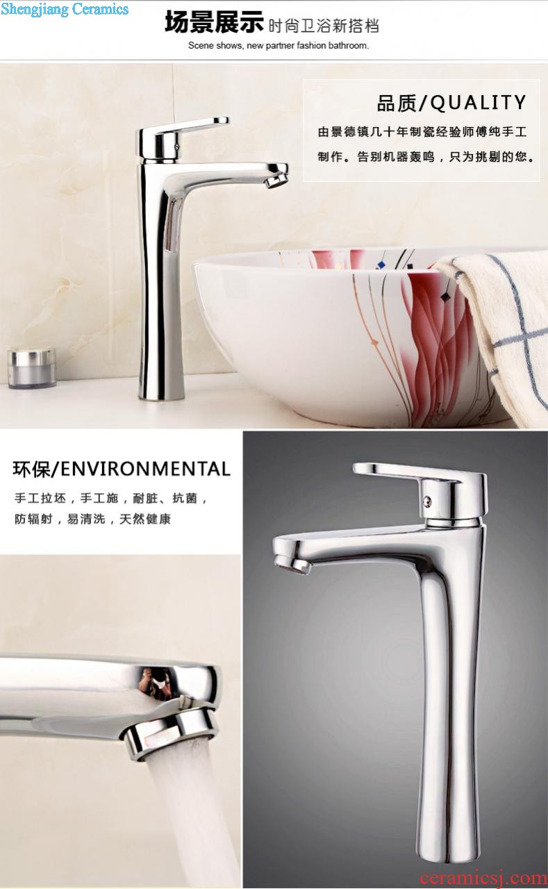 Koh larn qi stage basin ceramic toilet lavabo art to oval sink carved lavatory basin