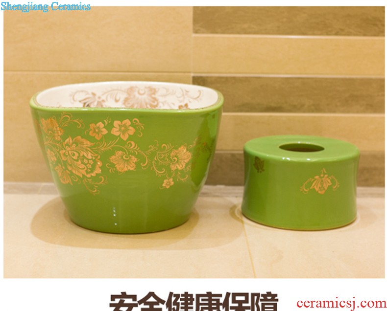 Koh larn, qi stage basin of the basin that wash a face the sink basin sinks special-shaped ceramic sanitary ware art fashion living flower