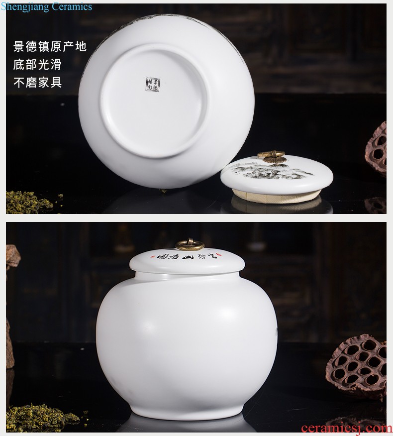 Jingdezhen ceramics China red vases, flower arrangement home sitting room small porcelain furnishing articles h1 wedding decorations