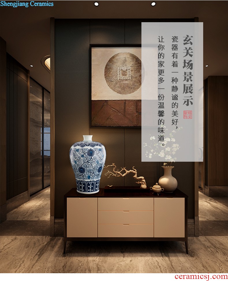 Jingdezhen ceramics noctilucent floret bottle of flower arranging contemporary and contracted household act the role ofing is tasted table sitting room adornment is placed