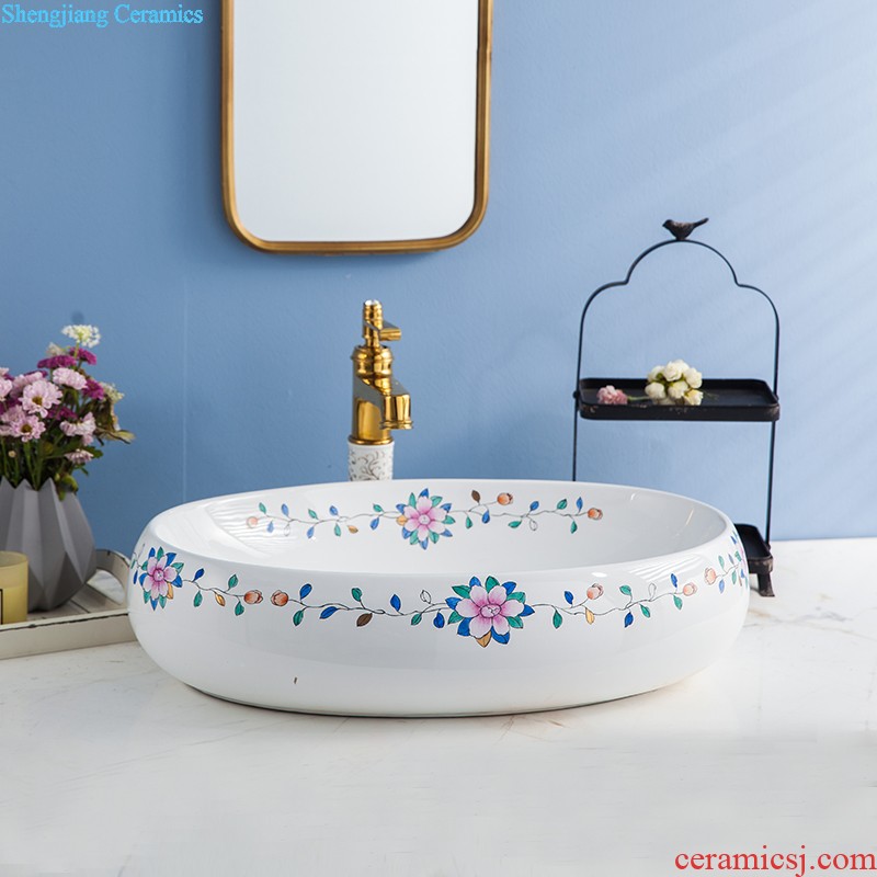 Koh larn, qi stage basin sink lavatory ceramic european-style bathroom art basin of the basin that wash a face