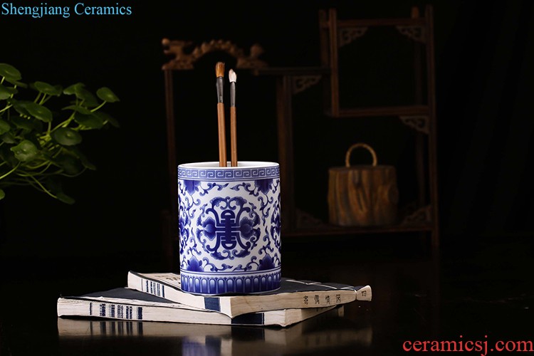 Jingdezhen ceramics China red large vases, flower arrangement home sitting room new adornment large-sized furnishing articles