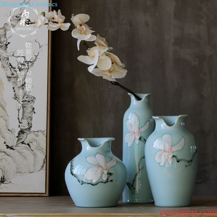 Rain tong home | jingdezhen ceramics Green landscape creative caddy household decoration porcelain