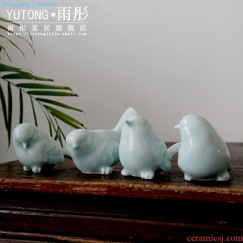 Rain tong home | jingdezhen creative shadow celadon handmade porcelain live sheep household adornment ornament porcelain decoration space