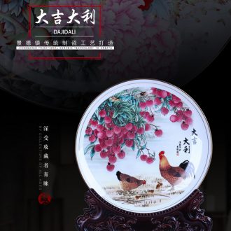 Jingdezhen ceramics penjing masters hand draw landscape design sitting room ground large vase household ornaments