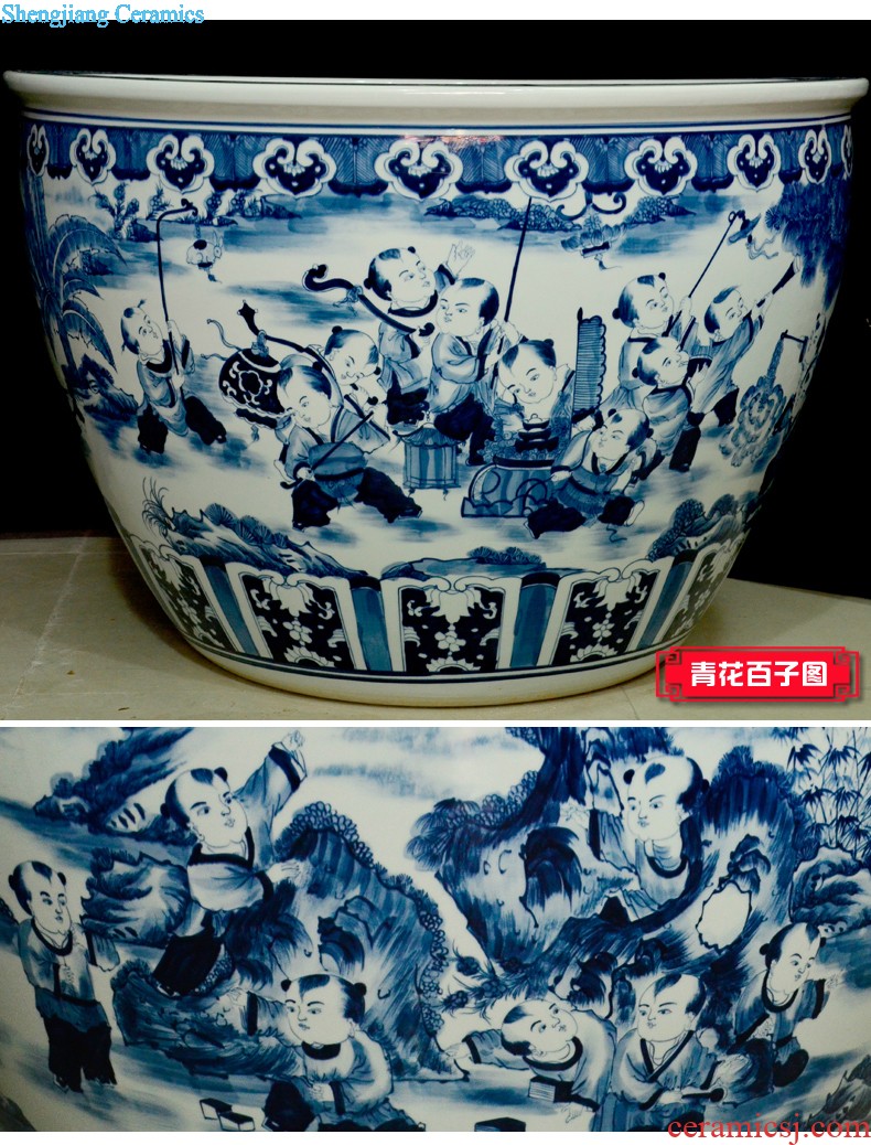 Jingdezhen ceramics zen three-piece floret bottle of flower arrangement, sitting room of Chinese style household decorations crafts