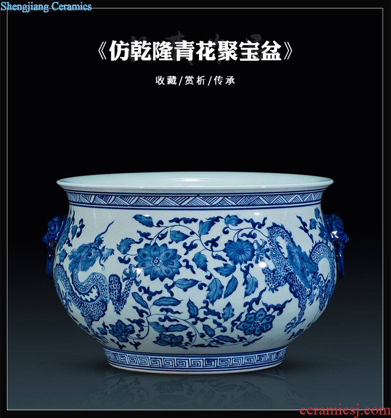 Jingdezhen ceramics vases, flower arranging is modern Chinese creative fashion home decoration sitting room place red