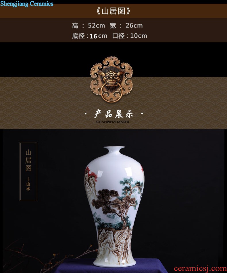 Place a large lotus pond classical jingdezhen hand-painted vases ceramics New Chinese style household act the role ofing is tasted sitting room decoration