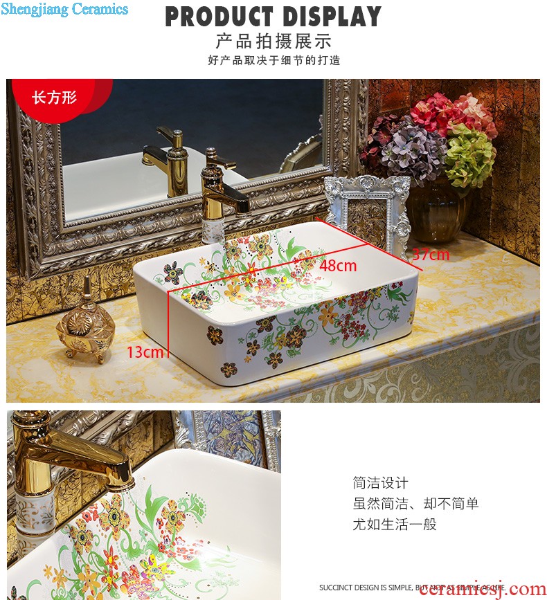 The package mail on bonsai, ceramic lavabo that defend bath lavatory basin art basin season blue gold rattan feather