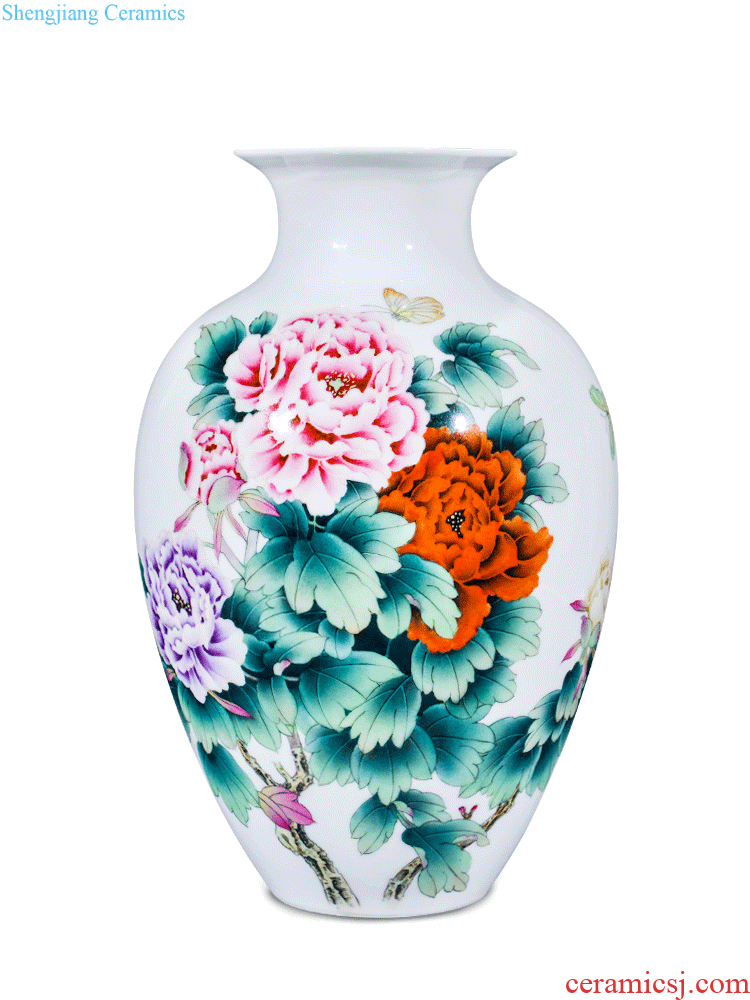 Blue and white flower arranging master of jingdezhen ceramics hand-painted large vases, Chinese style living room sofa decorative furnishing articles TV ark