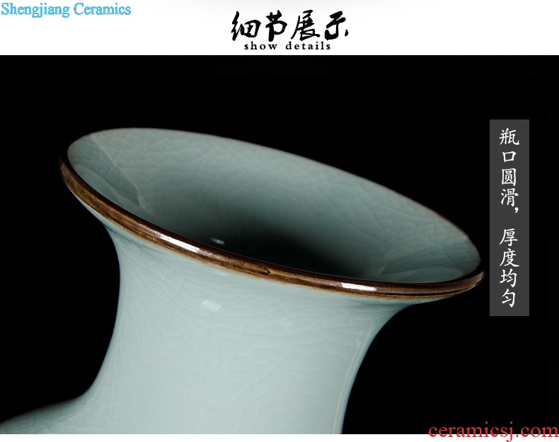 Jingdezhen ceramics vases, flower arranging place of the sitting room of Chinese style household wine rich ancient frame porch decoration decoration