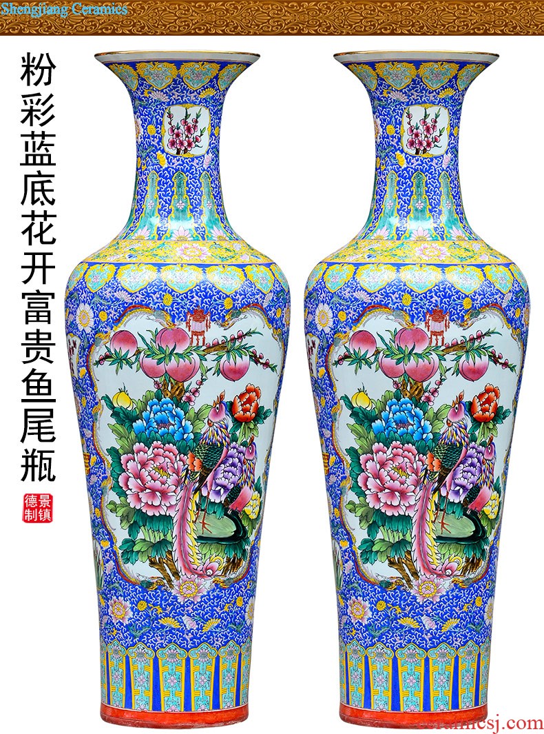 Sf25 jingdezhen ceramics of large vases, flower arrangement of modern Chinese style household sitting room adornment handicraft furnishing articles