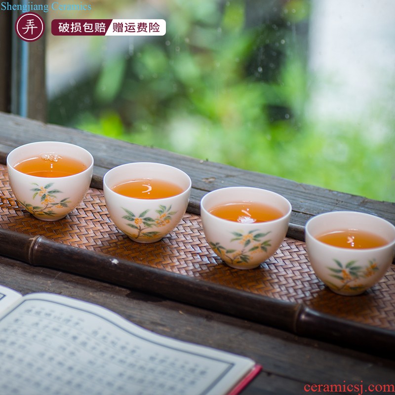 Lane in phnom penh jingdezhen ceramic fair mug kung fu tea tea sea portion evenly cup of tea, tea accessories