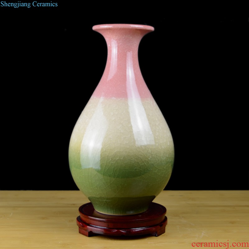 Jingdezhen European ceramic vase furnishing articles home sitting room TV ark dried flowers flower arrangement soft adornment porch decoration