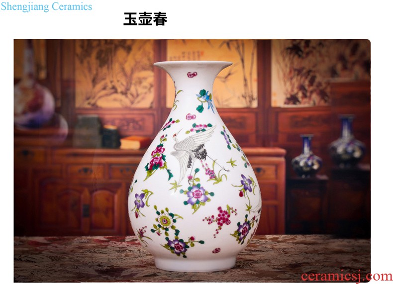 Jingdezhen ceramics hand-painted archaize of large blue and white porcelain vase furnishing articles home sitting room adornment handicraft