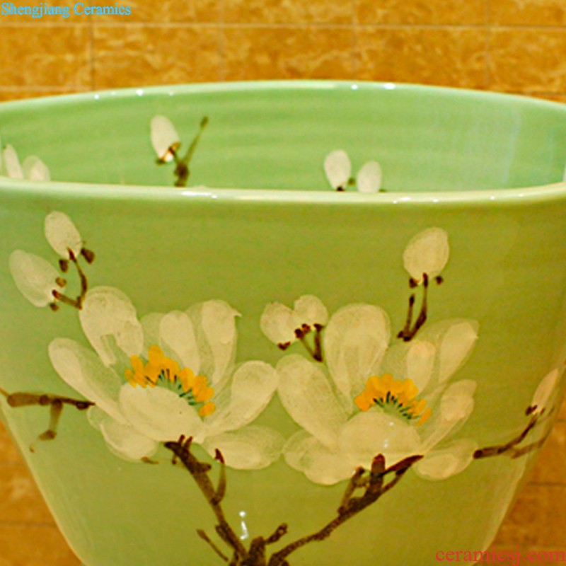 Koh larn, qi Increase the square on the art of jingdezhen ceramic bowl lavatory sink basin Platinum peony