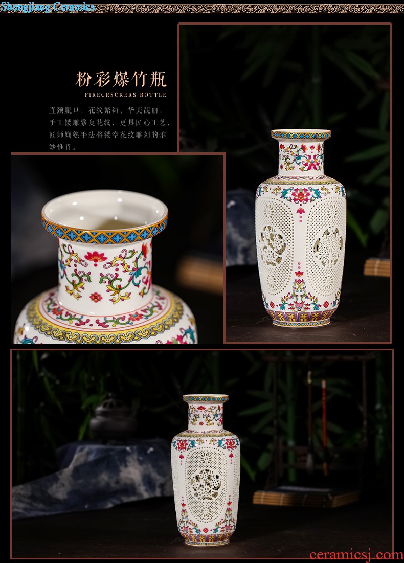 Jingdezhen ceramics furnishing articles hand-painted sabingga sukdun dergici jimbi hang dish by dish sitting room of Chinese style household decorative arts and crafts