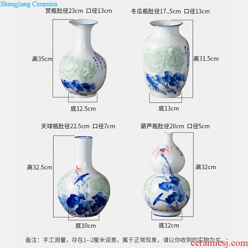 Goldfish bowl c146 jingdezhen ceramics basin of water lily bowl lotus tea the tortoise at the end of the cylinder round mouth large fish basin