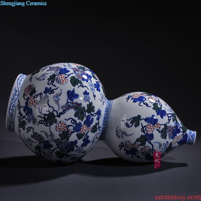 Jingdezhen ceramics vase hand-painted beauty jade Chinese style household adornment the sitting room TV ark furnishing articles