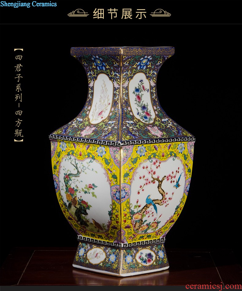 Blue and white porcelain of jingdezhen ceramics famous hand-painted vases, vibrant home sitting room adornment is placed gifts